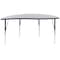 Flash Furniture Half Round 30 W, 60 L, 30.25 H, Chrome, Laminate, Particleboard, Steel, Grey XU-A60-HCIRC-GY-T-A-GG - alternate 8